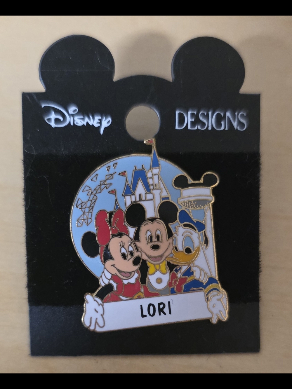 New Walt Disney World Name Pin *Lori* WDW Mickey, Minnie, Donald